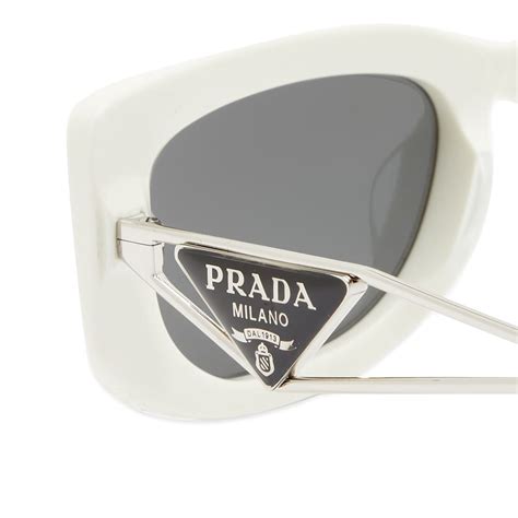 white prada prescription glasses|prada white and black sunglasses.